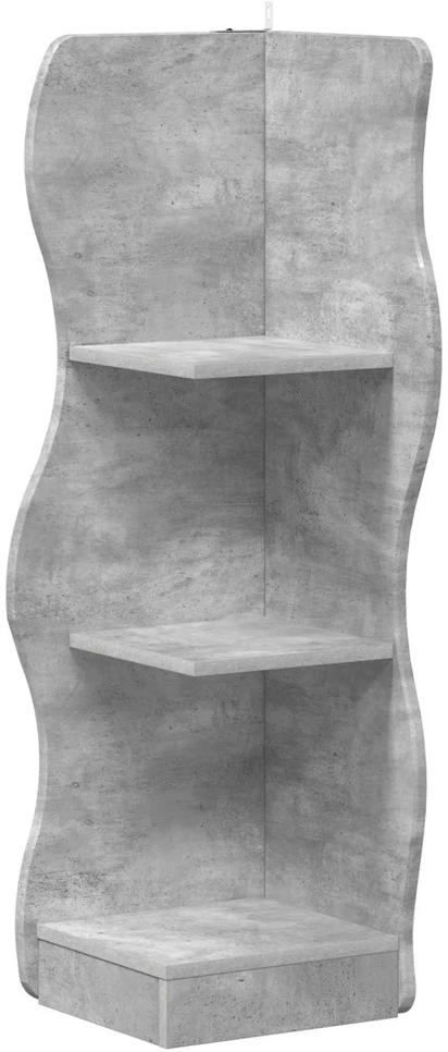 Kampinė lentyna Betono pilka 34 x 33 x 102 cm Apdirbta mediena