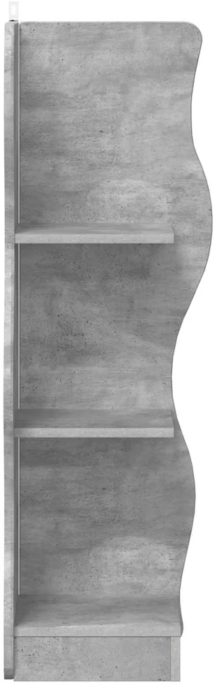 Kampinė lentyna Betono pilka 34 x 33 x 102 cm Apdirbta mediena