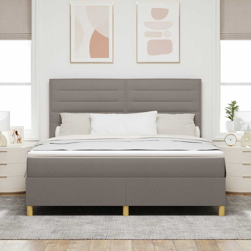 Kiemas lova su galvūgalio Tortora 180 x 200 cm audinys