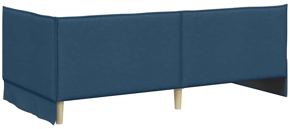 Lova Kampinė lovos konstrukcija Mėlyna 100 x 200 cm audinys