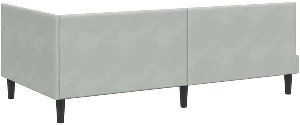 Lova Kampinė lovos konstrukcija su čiužiniu 2 vnt. Šviesiai pilka