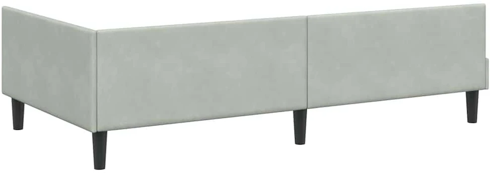 Lova Kampinė lovos konstrukcija Šviesiai pilka 80 cm x 200 cm