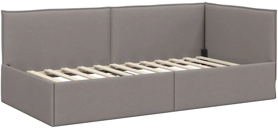 Lova Kampinė lovos konstrukcija Tortora 90 x 200 cm audinys