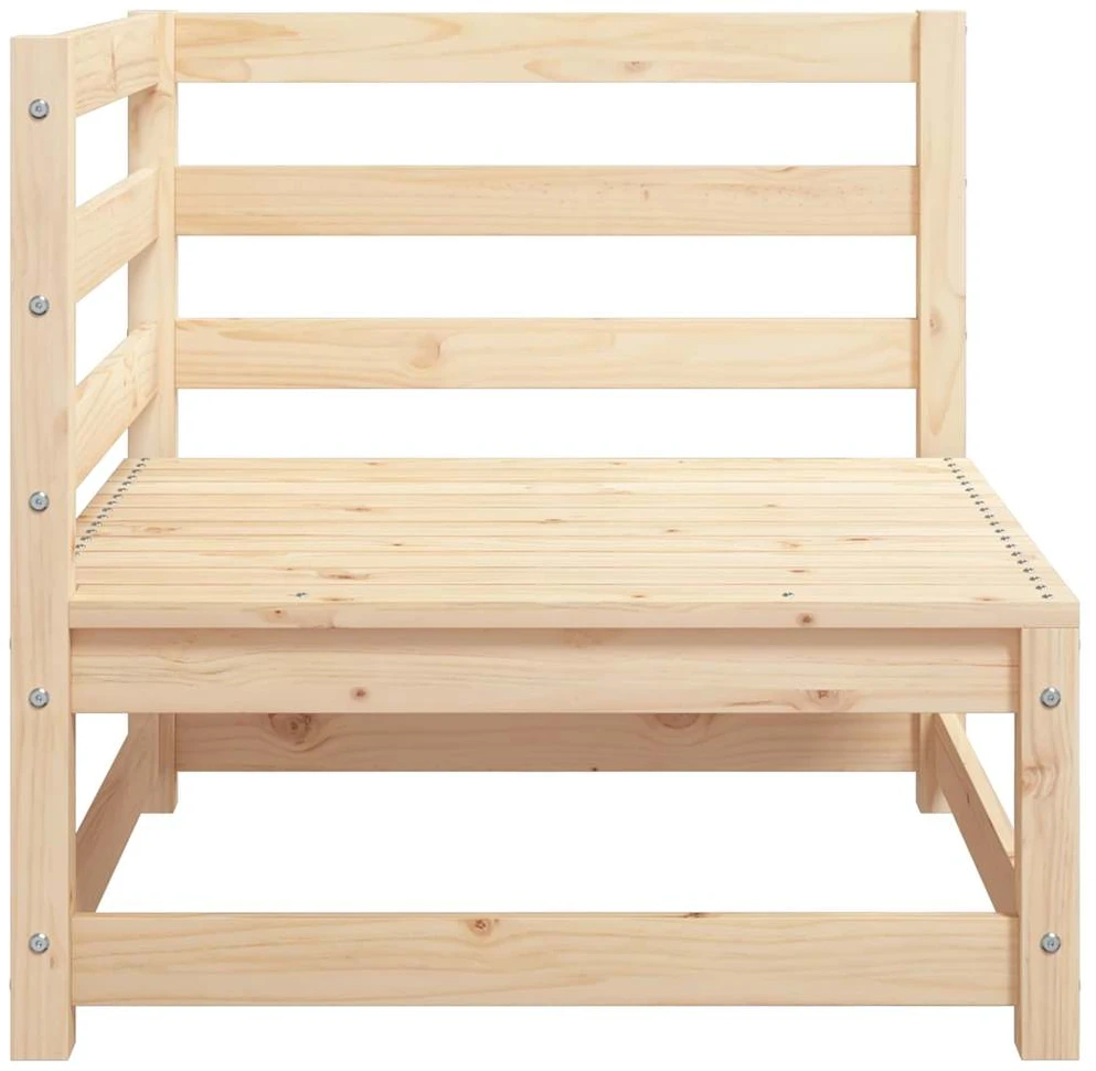 Kampinė sodo sofa, pušies medienos masyvas
