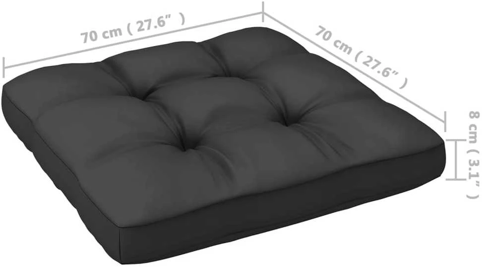 Kampinė sodo sofa su antracito pagalvėlėmis, pušies masyvas