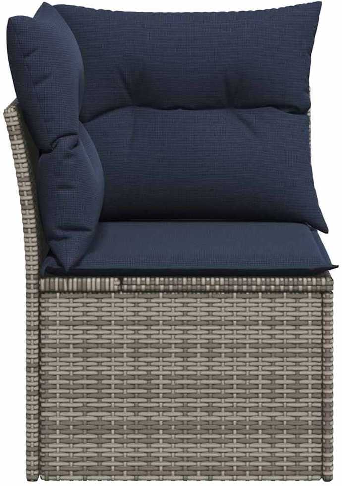 | Sodo sofa | su pagalve Pilka 62 x 62 x 69 cm Poli ratanas