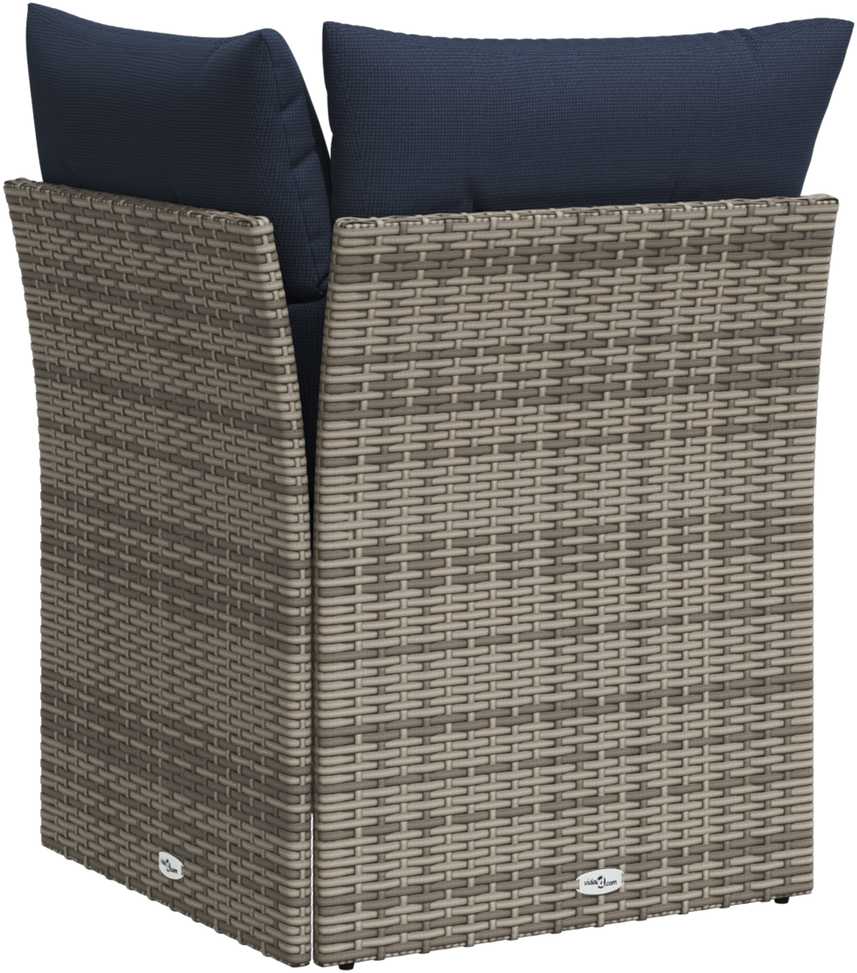 | Sodo sofa | su pagalve Pilka 62 x 62 x 69 cm Poli ratanas