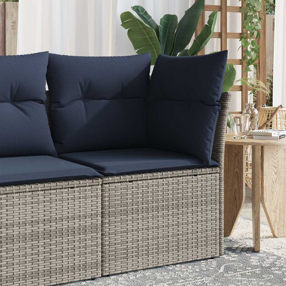 | Sodo sofa | su pagalve Pilka 62 x 62 x 69 cm Poli ratanas