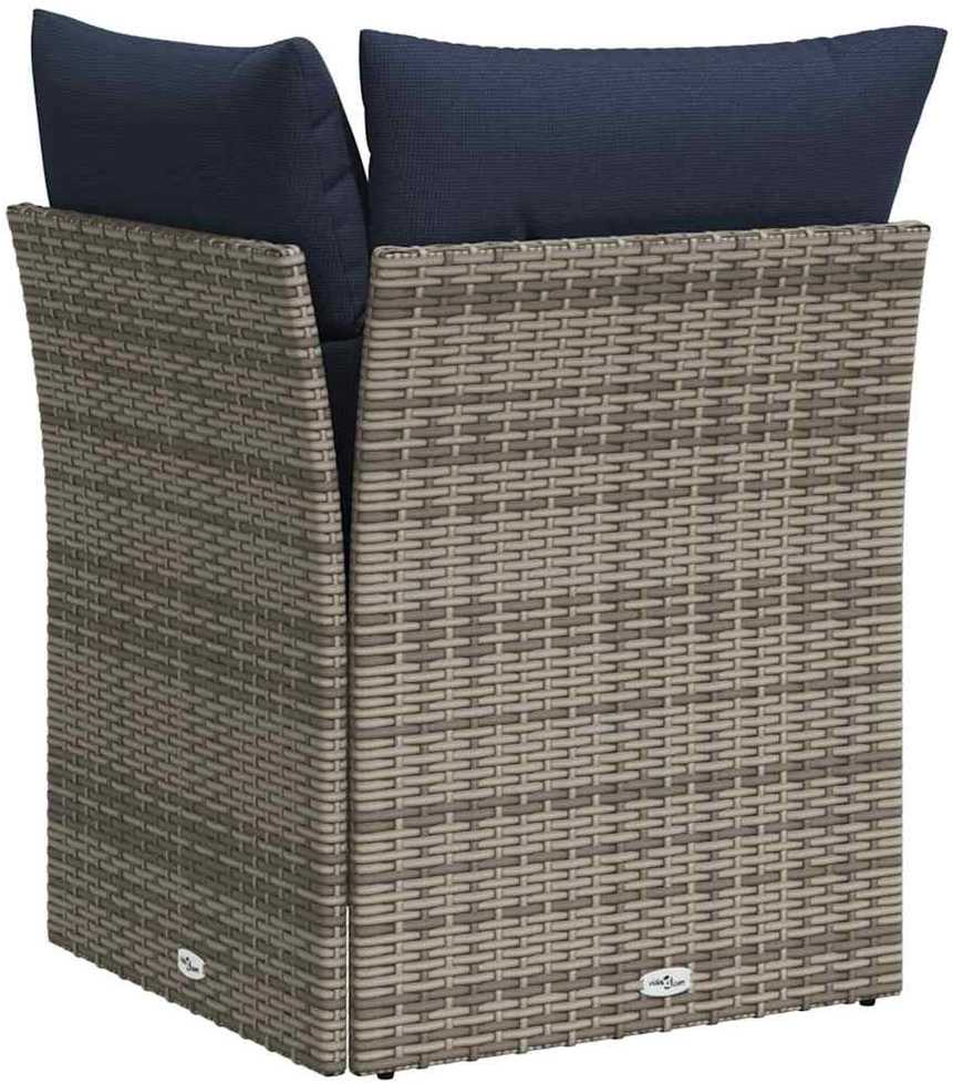 | Sodo sofa | su pagalve Pilka 62 x 62 x 69 cm Poli ratanas