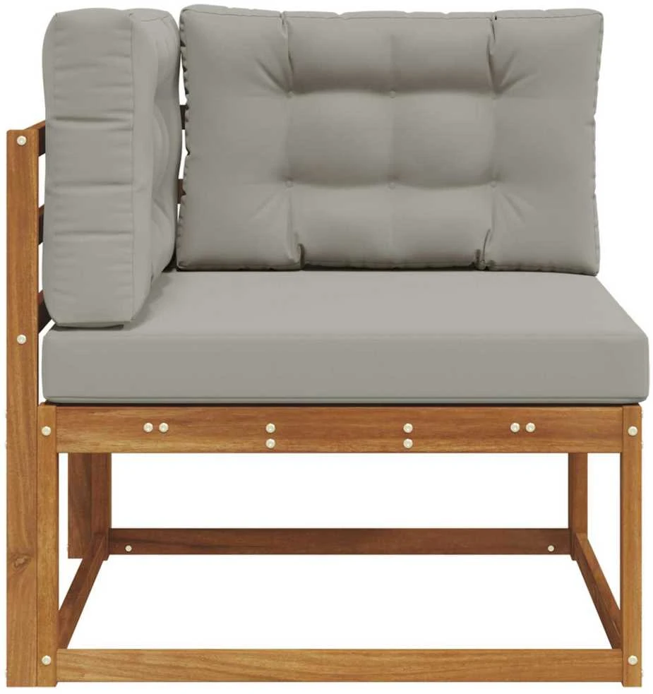 Lauko kampinis sofa Natūrali