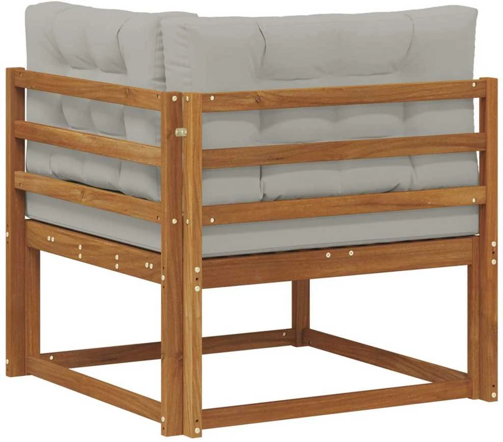 Lauko kampinis sofa Natūrali