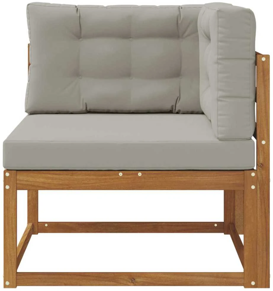 Lauko kampinis sofa Natūrali