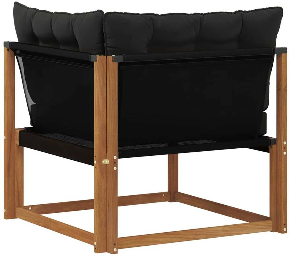 Lauko kampinė sofa Kietos akacijos mediena Natūrali