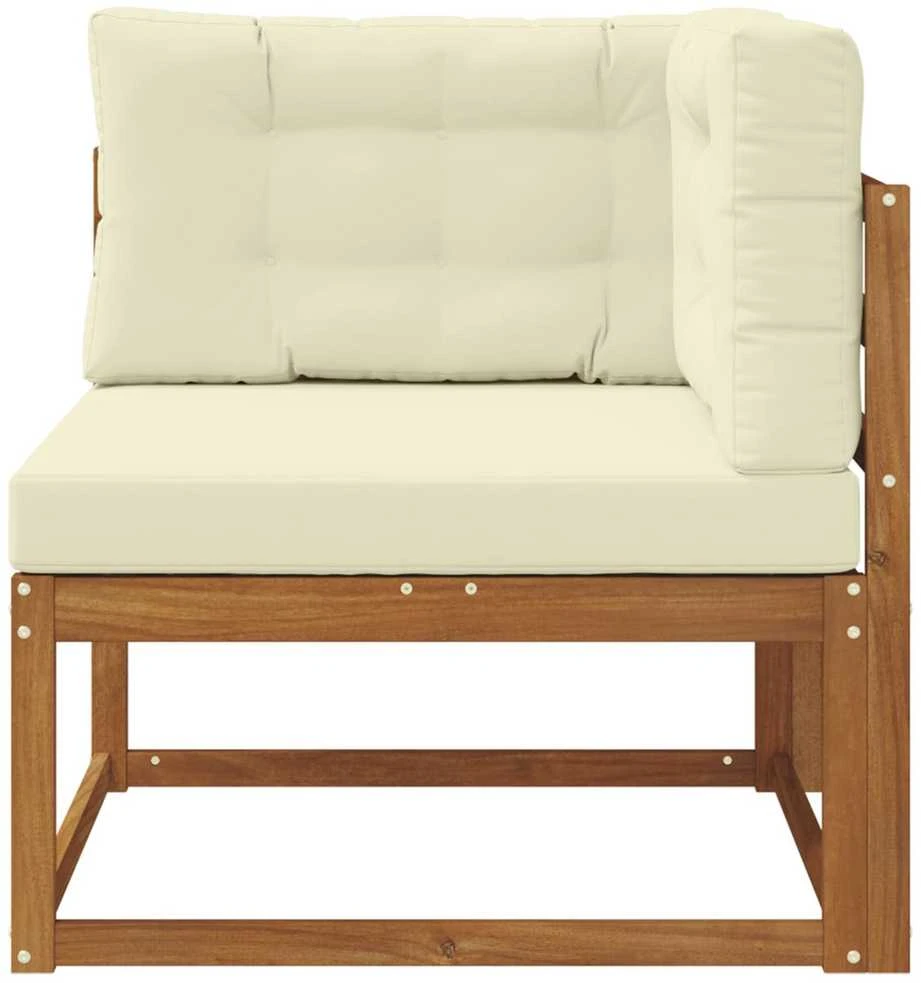 Lauko kampinis sofa Natūrali