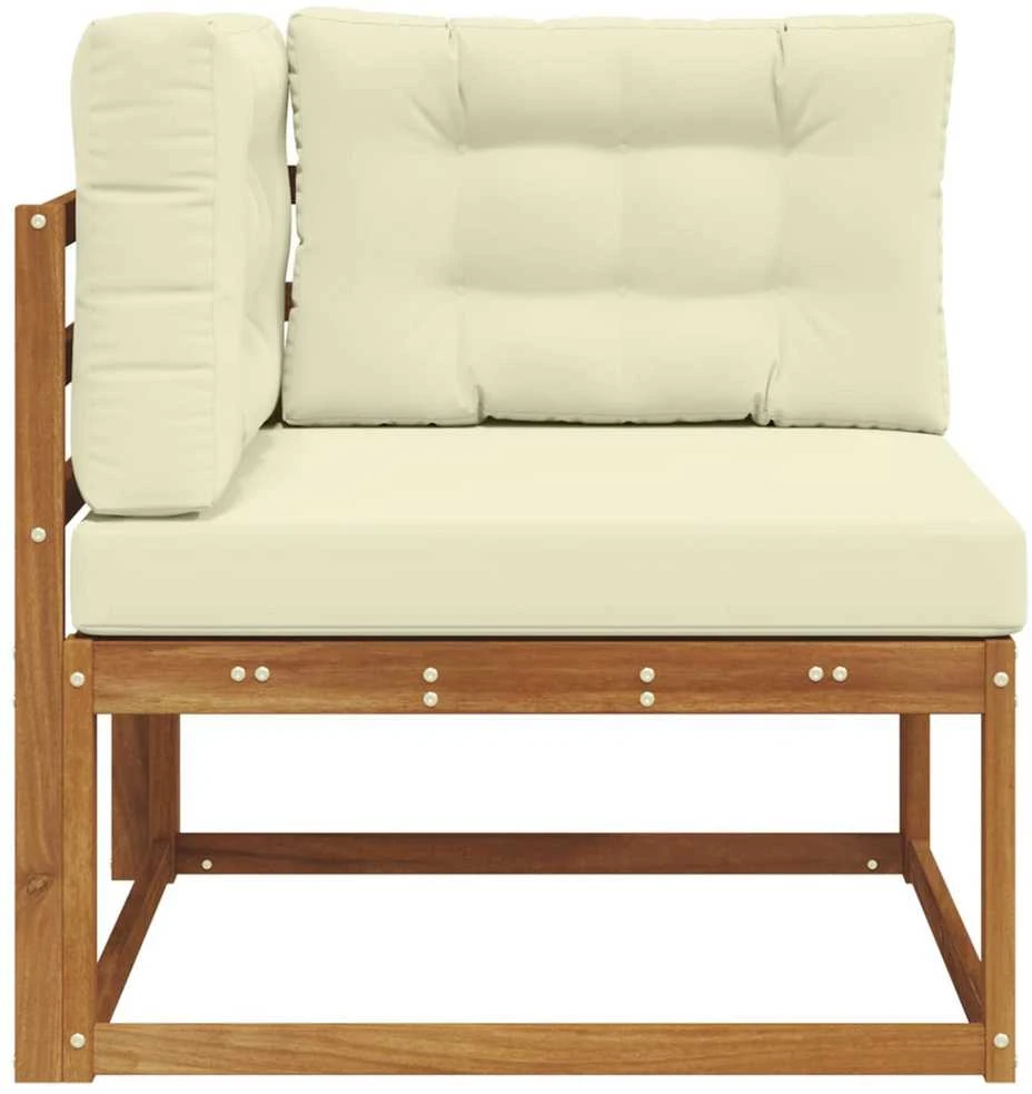 Lauko kampinis sofa Natūrali