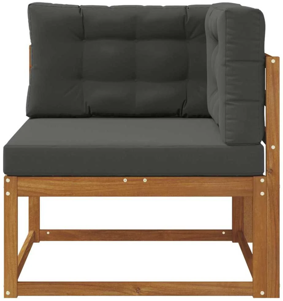Lauko kampinis sofa Natūrali