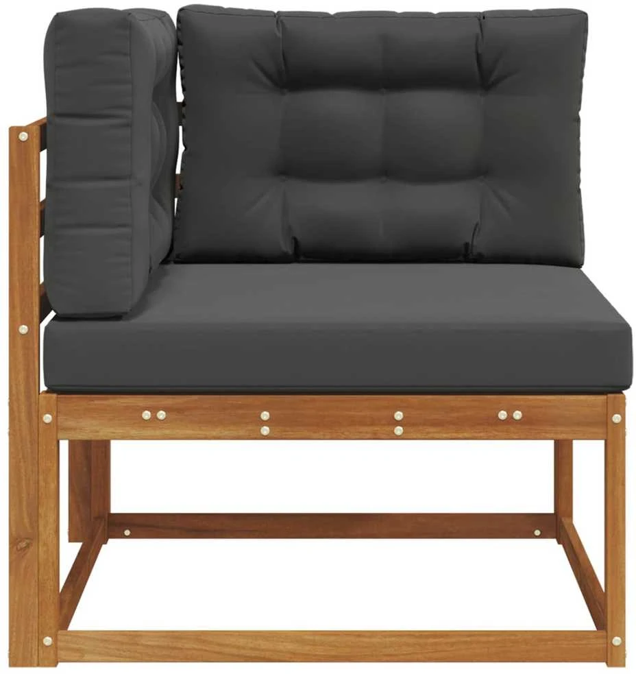 Lauko kampinis sofa Natūrali
