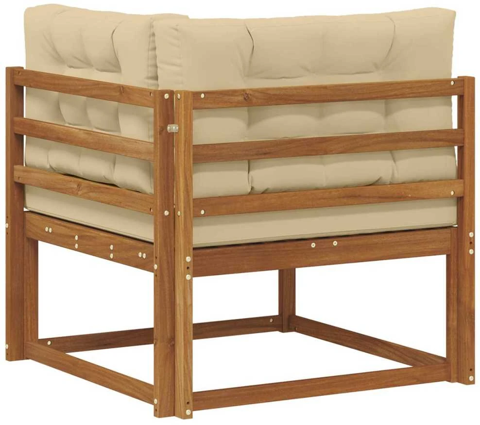 Lauko kampinis sofa Natūrali