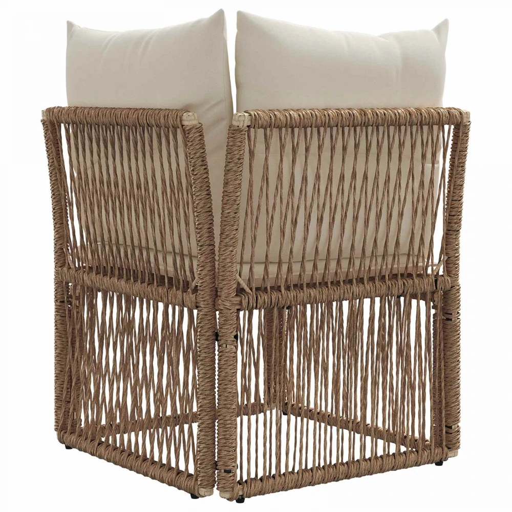 Kampinė sofa Smėlio poliratanas