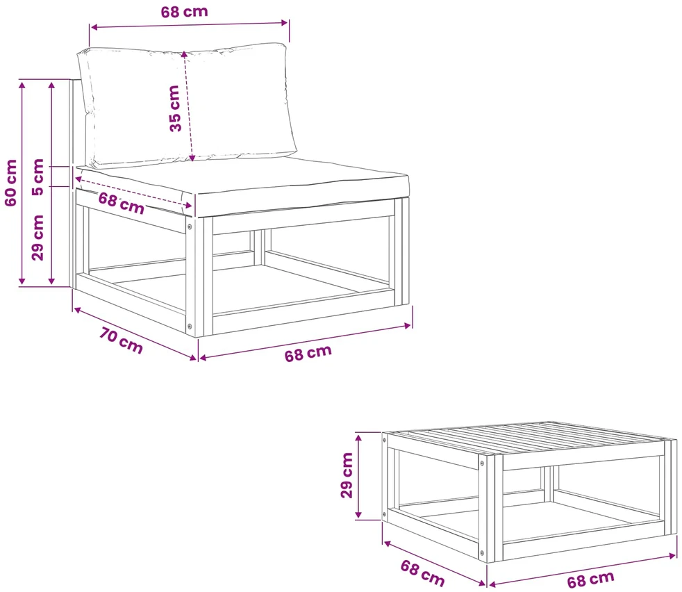 Kampinė sofa su pagalvėlėmis Natūrali