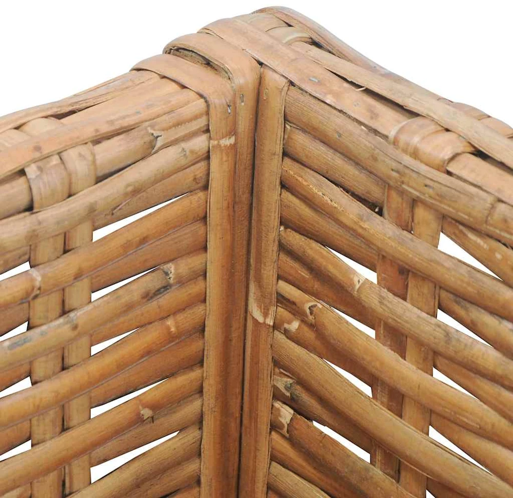 Kampinė sofa su pagalvėlėmis, natūralus ratanas