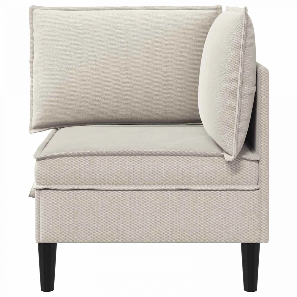Kampinė Sofa su Saugykla Avižinė Aksomas