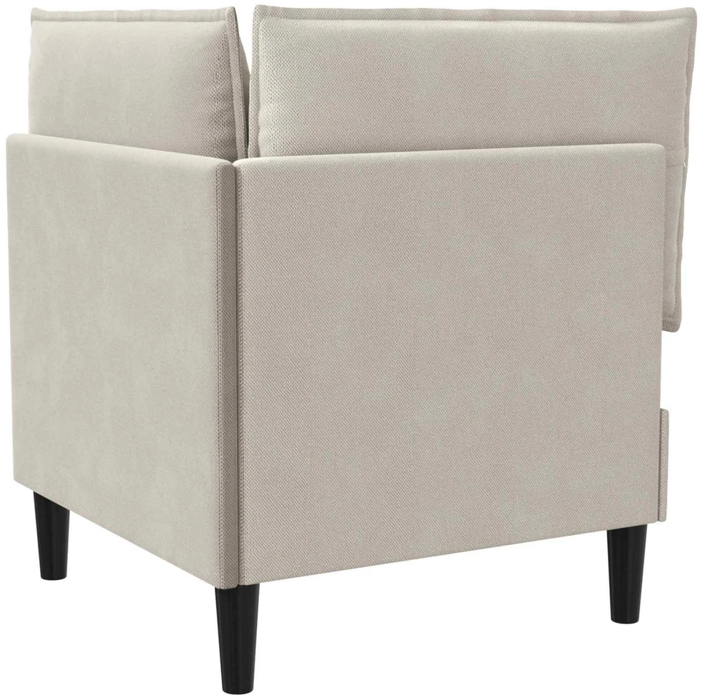 Kampinė Sofa su Saugykla Avižinė Aksomas