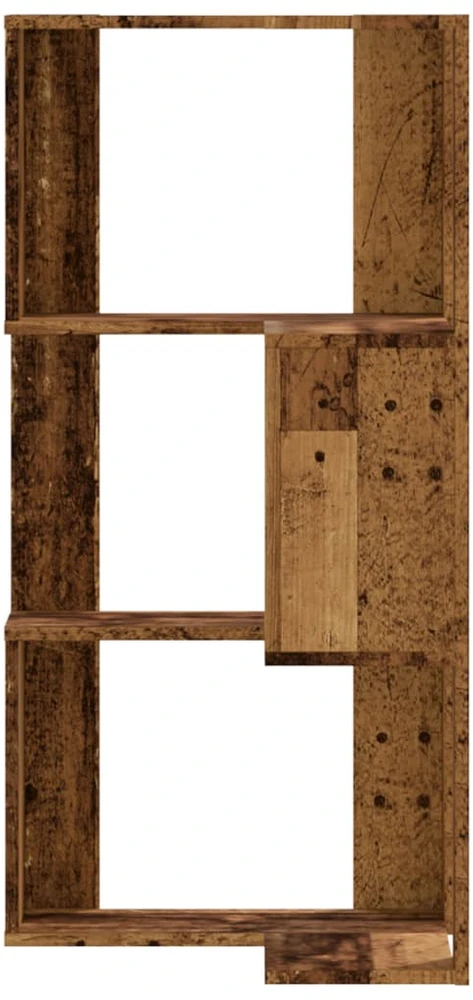 Kampinė spinta, 3 aukštų, medienos, 50x50x102cm, mediena