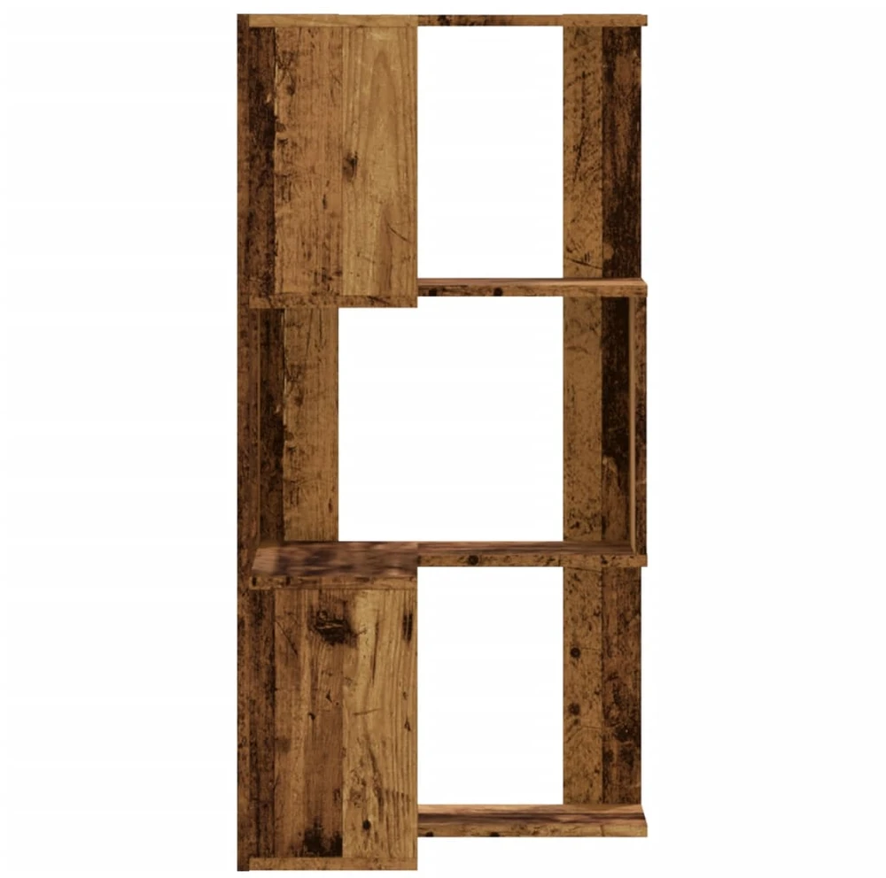 Kampinė spinta, 3 aukštų, medienos, 50x50x102cm, mediena
