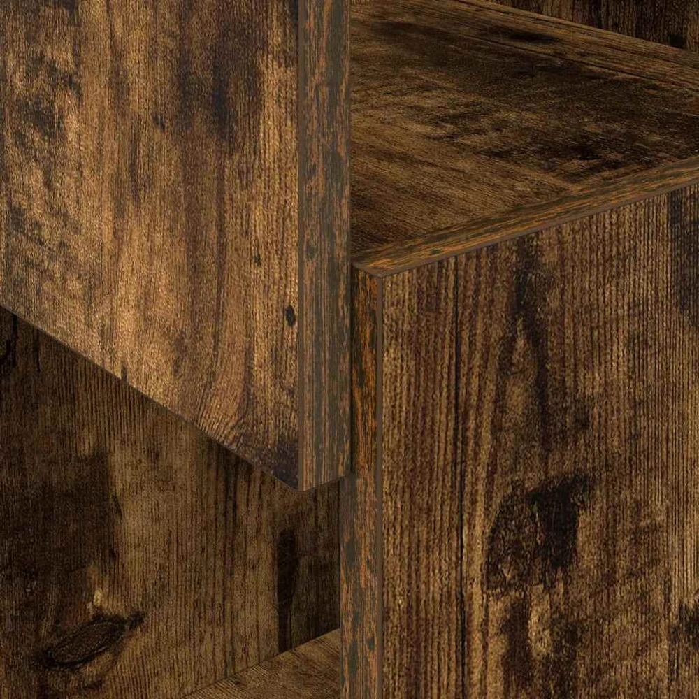 Kampinė spintelė 25,5x25x102cm Apdirbta mediena Rūkyta ąžuolas