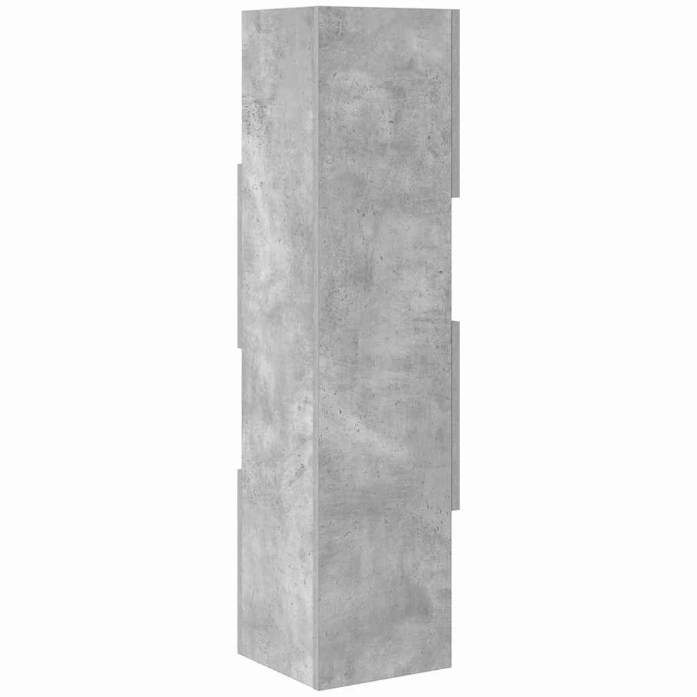 Kampinė spintelė 25,5x25x102cm Apdirbta mediena Betono pilka