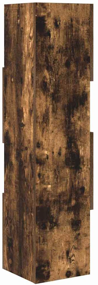 Kampinė spintelė 25,5x25x102cm Apdirbta mediena Rūkyta ąžuolas