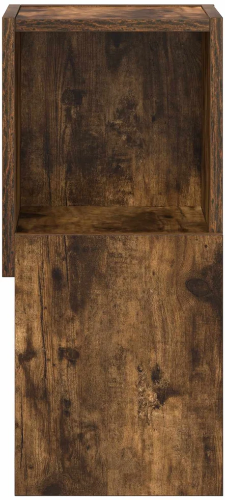 Kampinė spintelė 25,5x25x55cm Apdirbta mediena Rūkyta ąžuolas
