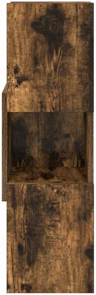 Kampinė spintelė 25,5x25x80cm Apdirbta mediena Rūkyta ąžuolas