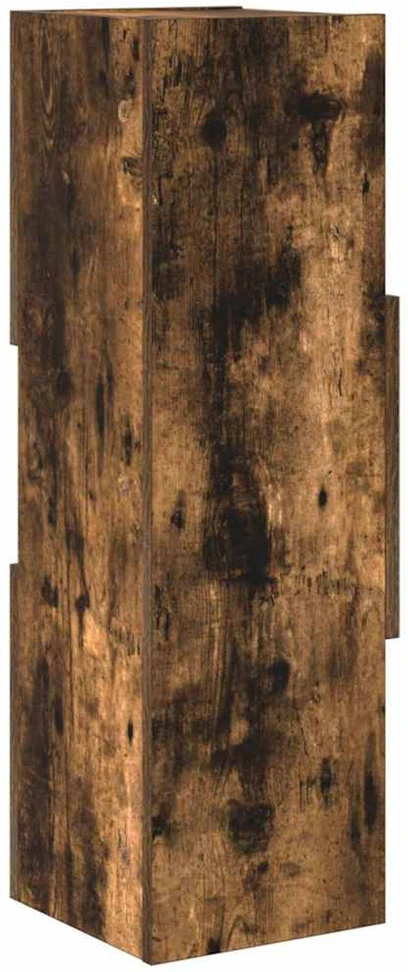 Kampinė spintelė 25,5x25x80cm Apdirbta mediena Rūkyta ąžuolas