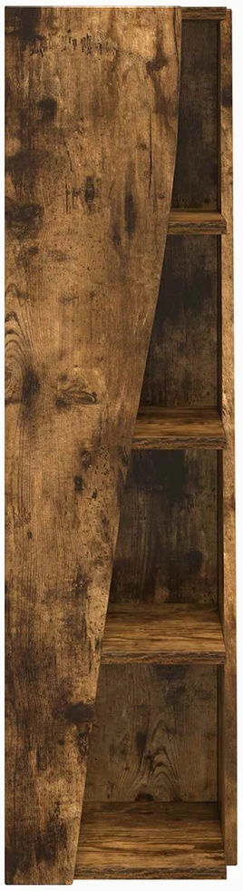 Kampinė spintelė 27,5x27x102cm Apdirbta mediena Rūkyta ąžuolas