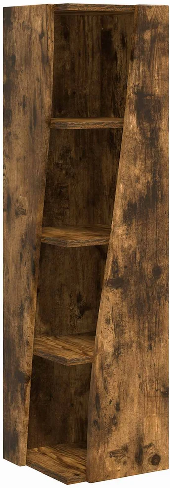 Kampinė spintelė 27,5x27x102cm Apdirbta mediena Rūkyta ąžuolas