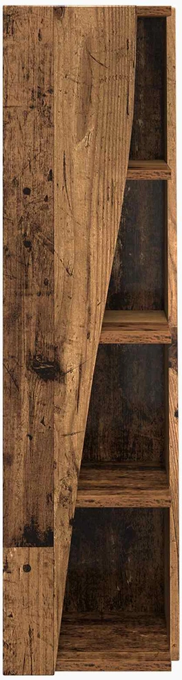 Kampinė spintelė 27,5x27x102cm Apdirbta mediena Senas medis
