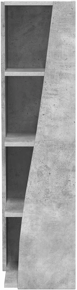 Kampinė spintelė 27,5x27x102cm Apdirbta mediena Betono pilka