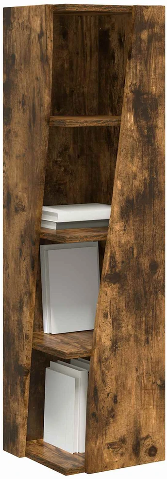 Kampinė spintelė 27,5x27x102cm Apdirbta mediena Rūkyta ąžuolas