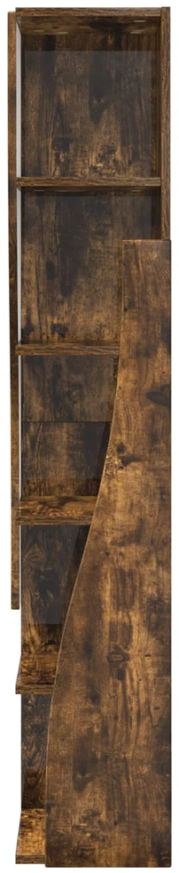 Kampinė spintelė 27,5x27x140cm Apdirbta mediena Rūkyta ąžuolas