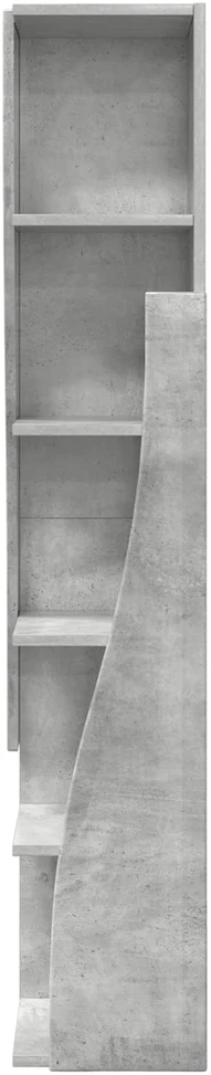 Kampinė spintelė 27,5x27x140cm Apdirbta mediena Betono pilka