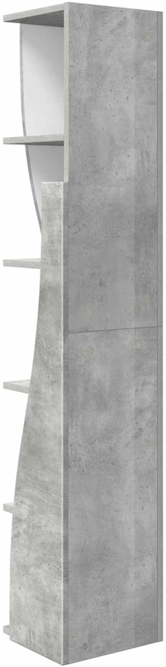 Kampinė spintelė 27,5x27x140cm Apdirbta mediena Betono pilka