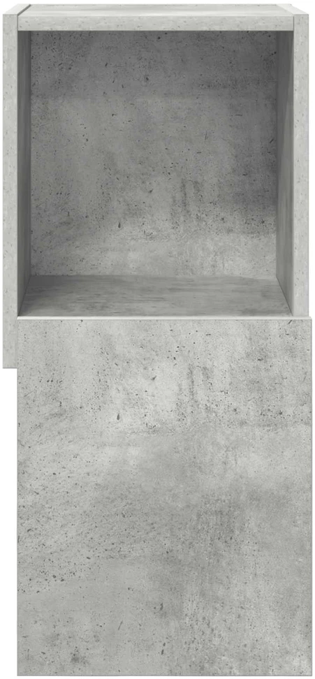 Kampinė spintelė 30,5x30x65cm Apdirbta mediena Betono pilka