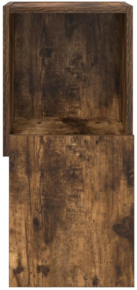 Kampinė spintelė 30,5x30x65cm Apdirbta mediena Rūkyta ąžuolas