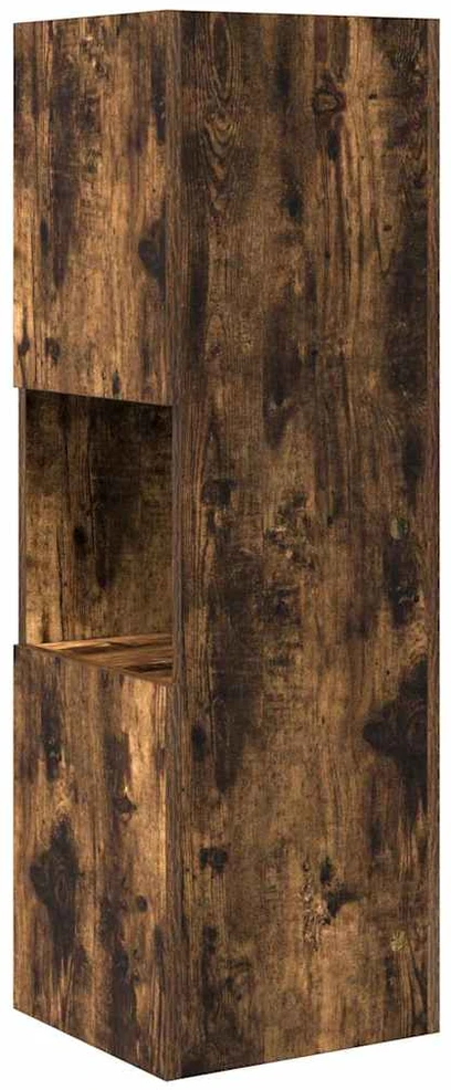 Kampinė spintelė 30,5x30x95cm Apdirbta mediena Rūkyta ąžuolas