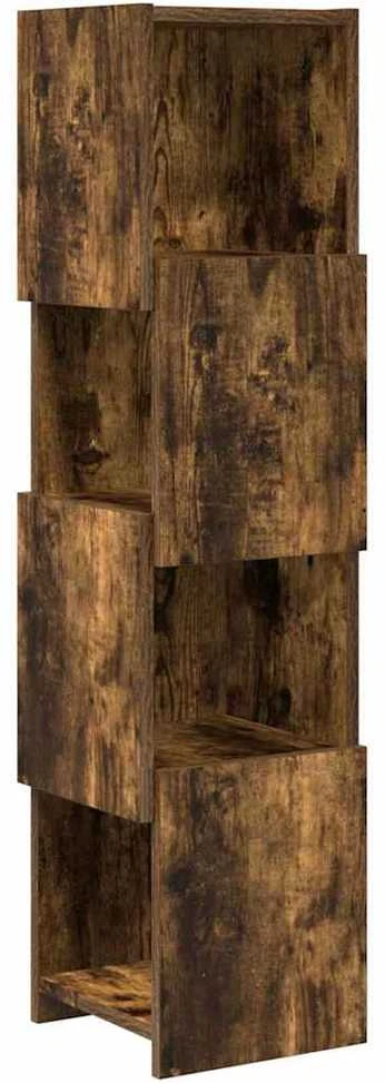 Kampinė spintelė 25,5x25x102cm Apdirbta mediena Rūkyta ąžuolas