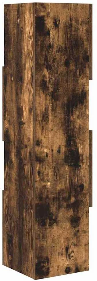 Kampinė spintelė 25,5x25x102cm Apdirbta mediena Rūkyta ąžuolas