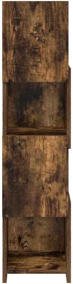 Kampinė spintelė 25,5x25x102cm Apdirbta mediena Rūkyta ąžuolas