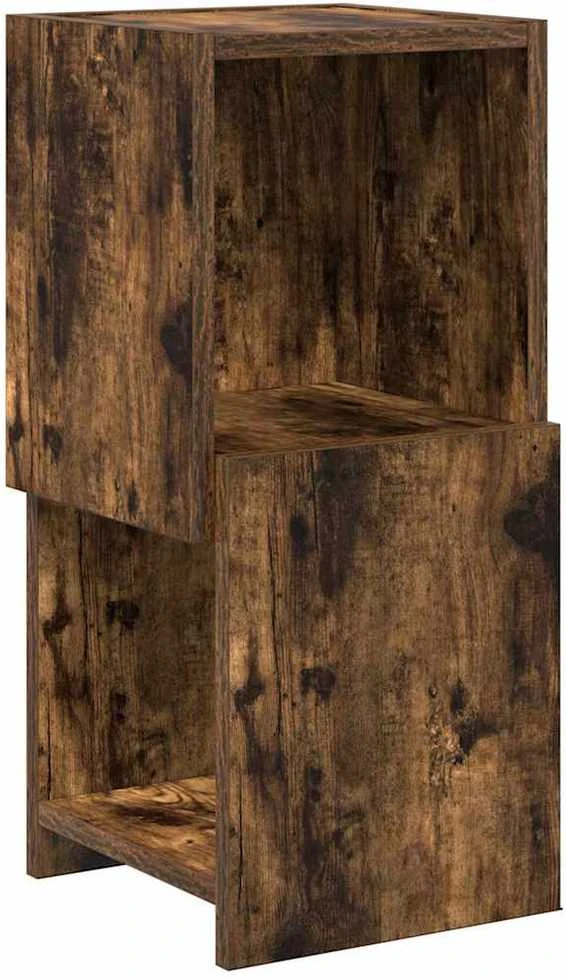 Kampinė spintelė 25,5x25x55cm Apdirbta mediena Rūkyta ąžuolas